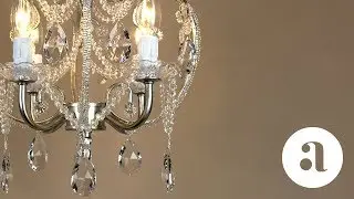Tiffany Vintage Silver Crystal Beaded Chandelier Product Video | Amalfi Decor