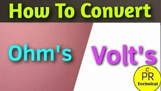 // how convert ohms to volts //