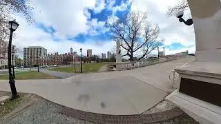 [5K] Boston Massachusetts Travel Vlog - Clouded Walking Tour At Noon: Magazine Beach, Fenway Park