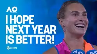 On-Court Interview: Sabalenka insists she will be back better than ever after Aus Open final defeat
