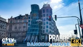 Dancing House Prague Tour 4K - Architectural Marvel on the Vltava River #prague #cz #praha #4kprague