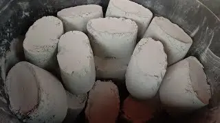 Hard crunchy pure cement blocks super dusty 🌪️ Crumbling 😍|Satisfying video|Asmr puppys