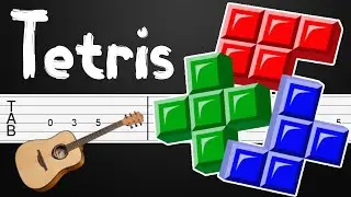 Tetris Theme Guitar Tutorial, Guitar Tabs, Guitar Lesson