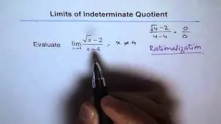Limit by Rationalization Technique MCV4U