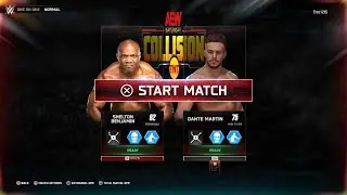 WWE 2K25 AEW Collision 1-3-2026  Shelton Benjamin Vs Dante Martin