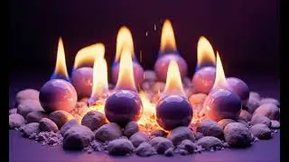 Fire Place Modern 4K Dark Feminine Energy Jazz 432