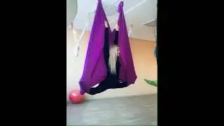 Аэройога/ Аэростретчинг/ йога в гамаках/ Растяжка/ Стретчинг/ Шпагат/ aerial yoga
