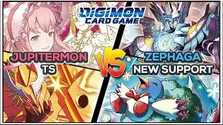 *NEW* Jupitermon vs Zephagamon &bull; BT24 Gameplay | DCGO Beta | Digimon TCG