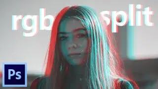 How to Create TWO RGB SPLIT/GLITCH EFFECTS in Photoshop!