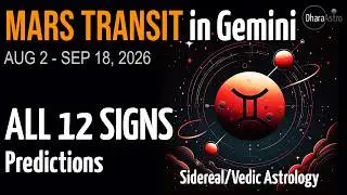 Mars Transit Gemini 2026 | All 12 Signs Predictions | Vedic Astrology