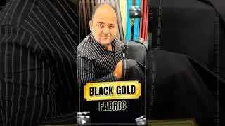 Super Ultra Luxury Black Gold Suiting Fabrics for Men | #black #blacksuit #fashion #suit #officewear