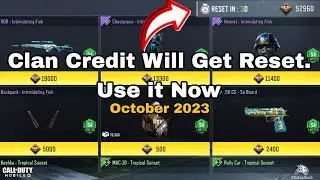 Clan Credit Will Get Reset | Clan Rank Reset Rewards Cod Mobile | October 2023