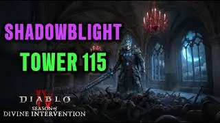 SHADOWBLIGHT NECRO TOWER 115 CLEAR [S11] | Diablo 4 Season 11 Necromancer S-Tier Build SKULM #skulm