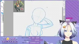 DRAWING SUIKA MIKU! 🥭 !discord !lurk !comm