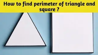 Class 6, chapter 6 , maths formula, Perimeter of triangle and square. #mathsmasti #class6th #Jac 