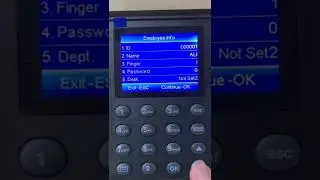 Fingerprint Attendance Machine Tutorial How to set as Admin