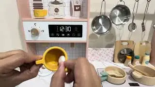 Wooden Kitchen Baking Refrigerator Washer Satisfying Video ASMR