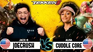 JOECRUSH (Jack-8) vs CUDDLE CORE (Alisa) ➤ Tekken 8 Pro Match - Rank - Combos - Gameplay
