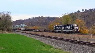 GP22ECO NS 5900 and GPTEB Slug 600 Lead C28 in Notch 8 Westbound through Edgeworth, PA - 11/4/2019