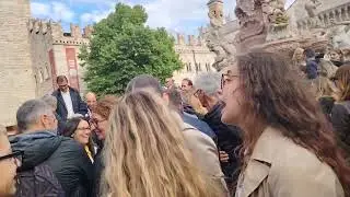 Trentino Volley Campione d'Italia di pallavolo Serie a 2024/25 grande festa in Piazza Duomo a Trento