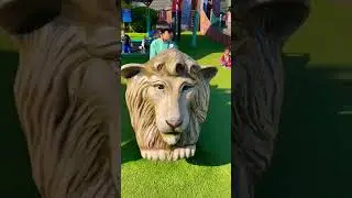 Cool Lion Ride #shorts #viralshorts #ytshorts #fyp #themepark #amusementpark