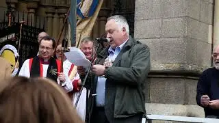 Grand Bard of the Gorsedh Kernow, Pol Hodge, Celebrates St. Piran's Day 2023