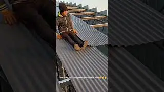 Corrugated metal roof installation process