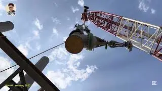 Erection of valves | top of the vessel @ japura samsung project 2025.