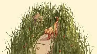 kalaido -  path through the tall grass
