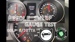 ACTIVATE NEEDLE SWEEP / GAUGE TEST | GOLF 6 / JETTA | #OBDELEVEN #VCDSCODING