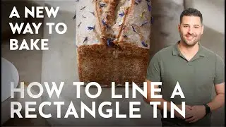 How to line a rectangular or loaf shaped tin