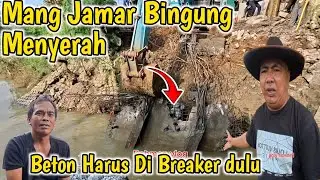 Mang Jamar Tak Sanggup angkat Sasak bodas yg Nyemplung Di kali cisalak
