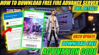 How to download and register advance server free fire | download ob29 advance server free fire