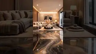 Luxury Sunken Living Room Transformation | Liquid Galaxy Epoxy Floor Timelapse #epoxyfloors