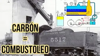 ¿Como se Cambia una Locomotora de Vapor de quemar carbón a combustóleo?