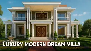 Luxury Modern Villa Elevation Design | 8K Realistic Render | Premium Classic Villa #luxuryhomestour 
