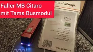 Faller Car System 161556 Bahnbus MB Citaro mit Tams Busmodul FCS 3 beleuchtet H0 1:87
