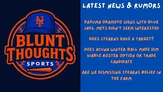 Mets Hot Stove | Slow Roast Continues | Blunt Thoughts Live Ep.64