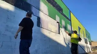 STP Crew Members Saving the Placaso!