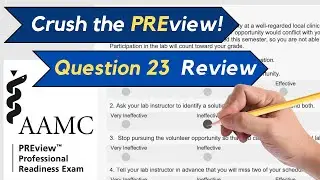 Question 23 || Official PREview Practice Exam Review