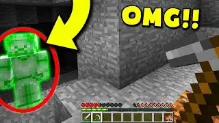 I FOUND GREEN STEVE IN MINECRAFT! (Minecraft Pocket Edition)