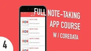 Xcode iOS Swift Course - Create a Full Note-Taking App - Part 4 - TableView Class Setup