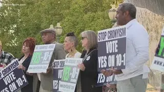 Virginia Beach residents rally in support of 10-1 voting referendum ahead of Election Day
