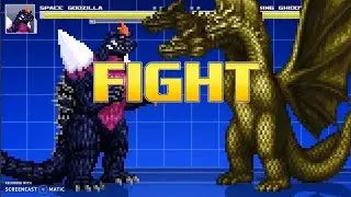SpaceGodzilla vs. King Ghidorah | Godzilla | M.U.G.E.N 