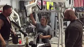 Branch Warren & Brian Dobson spotting my Daughter | BigJsExtremeFitness