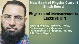 Scope of Physics Mechanic Optics Electromagnetism Quantum Thermodynamic Cryogenics PlasmaSolid State