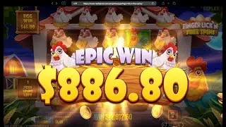 Wow, $13.5k win on this Farm themed - Finger Lick&rsquo;n Free Spins game by Pragmatic Play