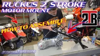 How 2 stroke swap your Honda Ruckus | 2TR Motor mount for Minarelli