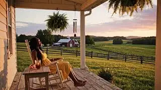 Wildflower Skies Across the Prairie 🤠 Calm Cowboy Acoustic & Rustic Road Vibes