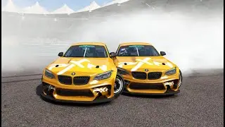 Yas Marina with Peter & AlaaGTR  Tandem Drift Simulation Assetto corsa